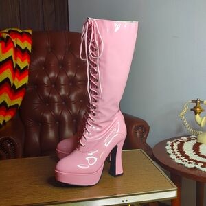 Pink boots